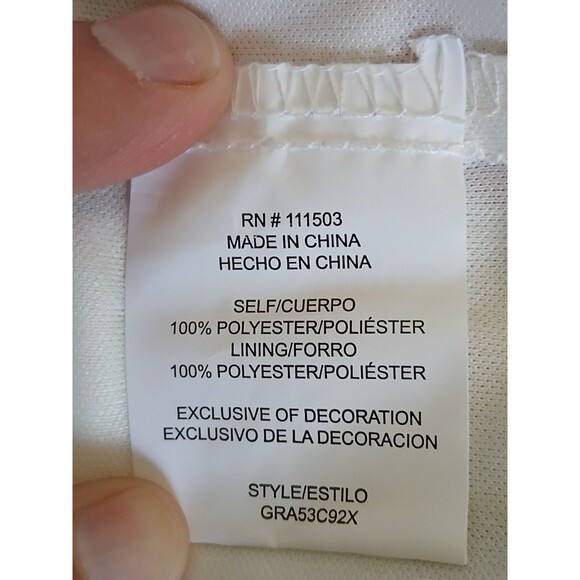 Figueroa & Flower Womens Ivory Orange Print Smocked Midi Dress Fairy Boho 2X - Picture 15 of 15